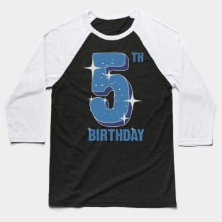 5th birthday for boys Baseball T-Shirt